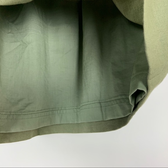 J Crew Factory Sidewalk Linen Blend Skirt Sz 00 - Picture 5 of 7